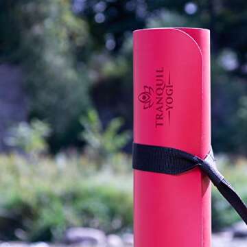 Tranquil Yogi Yoga Mat - Natural Rubber, 5mm Grip & Comfort