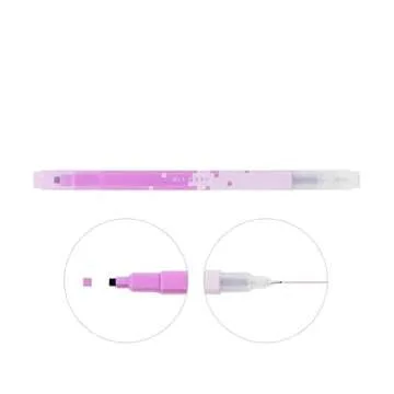 SUN-STAR Violet Pixel Style Art Marking Pen, Double Sided Water-Based Dot and Fine-Point Pen for Art...