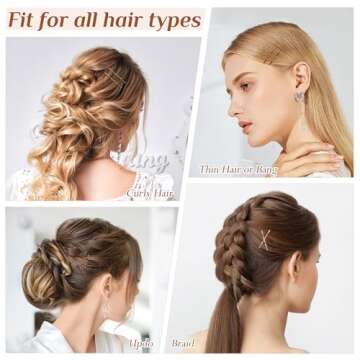 Bobby Pins, 500 Pcs Bobby Pins Brown Blonde Black Hair, 2 Inch Premium Bobby Pin, Secure Hold Bobby Pins with store box, Hair Pins for Women and Girls