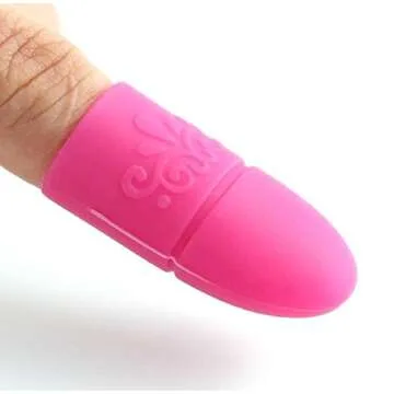 Anboo 10PCS Silica gel Nail Soak Off UV Gel Art Polish Remover Wrap CapGift (one size, Hot Pink)