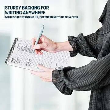 To Do List Notepad 8.5x11" - Has Multiple Functional Sections - Large Size, 52 Sheets - Spiral Daily Planner Notebook - Task Checklist Organizer Agenda Pad for Work, Note and Todo Organization