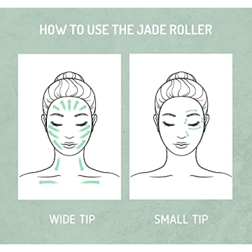ETHONS Jade Roller & Gua Sha Set - 2 in 1 Skin Rejuvenation Tools