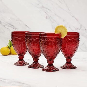 Fitz and Floyd Elegant Trestle Goblets Set of 4