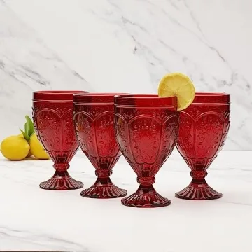 Fitz and Floyd Elegant Trestle Goblets Set of 4