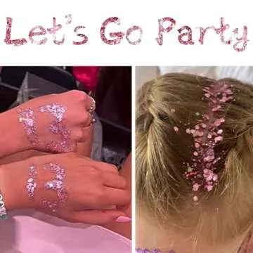 Go Ho Pink Glitter Gel for Concerts and Festivals