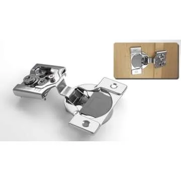 Berta 20 Pack, 1/2" Overlay 3D Soft Close Concealed Hinge for Face Frame Door, Smooth Slow Self Clos...