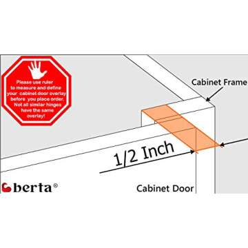Berta 20 Pack Soft Close Concealed Cabinet Hinges