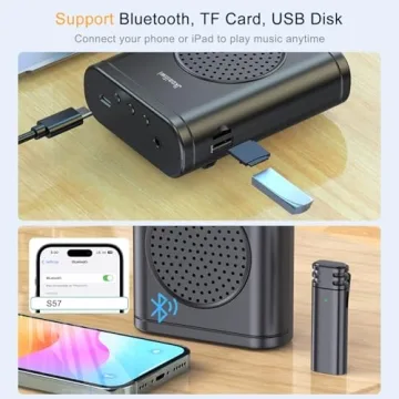 Bluetooth Voice Amplifier with Lavalier Microphone