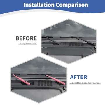 RT-TCZ for Jeep JL Windshield Wipers Arm Cover Trim Cowls for Jeep Wrangler JL Gladiator JT 2018 up ...