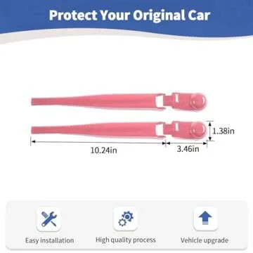 RT-TCZ for Jeep JL Windshield Wipers Arm Cover Trim Cowls for Jeep Wrangler JL Gladiator JT 2018 up Pink Exterior Accessories 2pcs