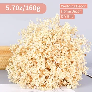Dried Baby's Breath Flowers Bouquet for Home Decor