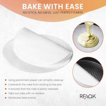 RFAQK 10 Inch Nonstick Springform Pan for Perfect Baking