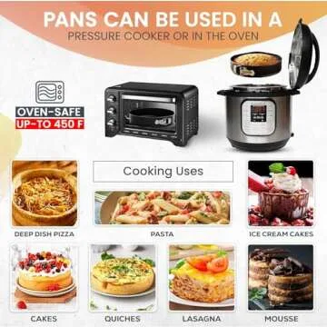 RFAQK 10 Inch Nonstick Springform Pan for Perfect Baking