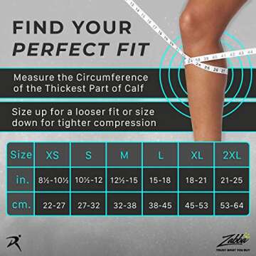 Rymora Calf Compression Sleeves Men Women Shin Splints Running (Pair Gray) (M)