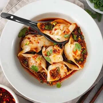 Wareland Soup Spoons Set of 6 – Black Ceramic Elegance