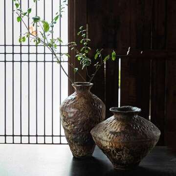 YSNCIDAN Vintage Vases for Rustic Home Decor and Gifts