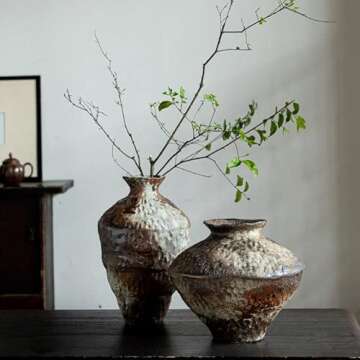 YSNCIDAN Vintage Vases for Rustic Home Decor and Gifts