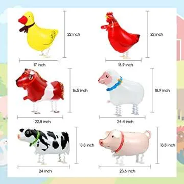 KESOTE Farm Animal Balloons for Kids Birthday Celebrations