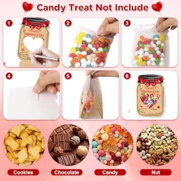 Valentines Day Cards for Kids, 40PCS Valentines Cards Bulk for Kids classroom, 3D Kids Valentines Day Cards Exchange Prize Gifts Cards for Boys Girls school Party Favors Treats Goodie Bag Stuffers