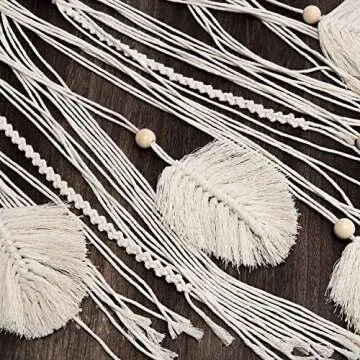 Mkono Large Dream Catcher Macrame Boho Wall Hanging Decor Woven Feather Tassels Dreamcatcher Decoration for Teen Girl Room Nursery Bedroom Dorm Chic Gift, 36" L x 13" W
