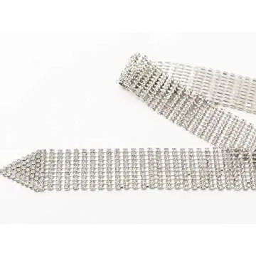 Shop Glamaker Women's Rhinestone Chain Belt for Elegance
