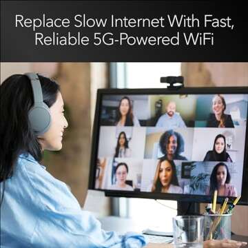 NETGEAR Nighthawk M6 5G Mobile Hotspot, 5G Router with Sim Card Slot, 5G Modem, Portable WiFi Device for Travel, Unlocked with Verizon, AT&T, and T-Mobile, WiFi 6, 2.5Gbps (MR6150)