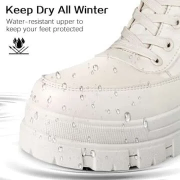 Viapipa Womens Winter Snow Boots Waterproof Mid Calf Boots Outdoor Warm Fur Lined Anti Slip Zipper Comfortable Boot for Women