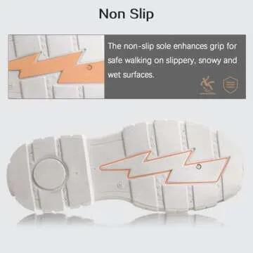 Viapipa Womens Winter Snow Boots Waterproof Mid Calf Boots Outdoor Warm Fur Lined Anti Slip Zipper Comfortable Boot for Women