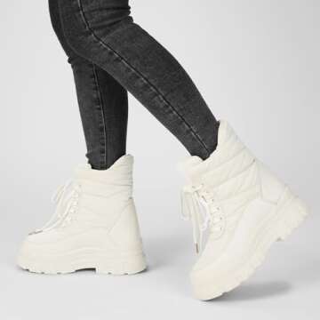 Viapipa Womens Winter Snow Boots Waterproof Mid Calf Boots Outdoor Warm Fur Lined Anti Slip Zipper Comfortable Boot for Women