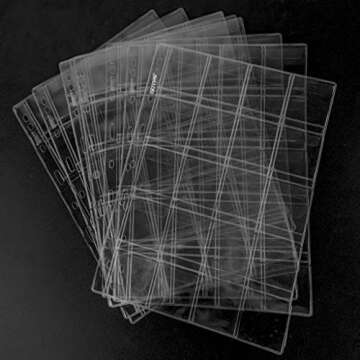 200 Pockets Coin Binders Pages - 1.77 inch Holders 10 pcs Loose-Leaf Sheets Acid-Free Collection Hol...