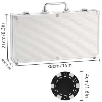 LUOBAO Poker Chips Set for Texas Hold'em & Blackjack