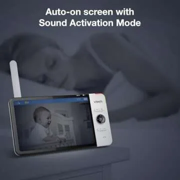 VTech VM919HD (Upgraded) Video Monitor with 7'' 720p Screen,360 Panoramic Viewing, 110 Wide-Angle View,Night Vision, Up to 1000ft Range, Secured Transmission No WiFi