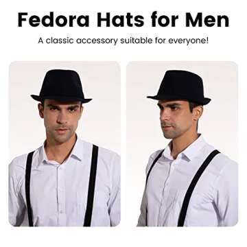YoungLove Fashion Fedora Unisex Dress Hat for All Occasions