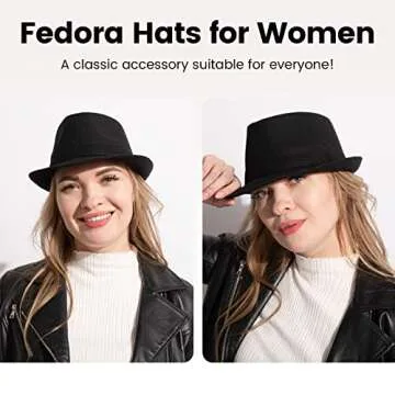 YoungLove Fashion Fedora Unisex Dress Hat for All Occasions