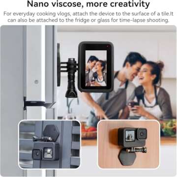 TELESIN Magnetic Chest Mount with Neck Strap Holder + Magnet Quick Release Tripod Base for GoPro 12 11 10 Insta360 X3 Ace DJI Action Body Accessories