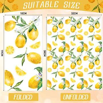 120 Lemon Napkins for Parties - Disposable Citrus Design