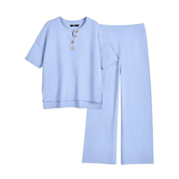 LILLUSORY Women's Lounge Set for Casual Style Comfortable Fit