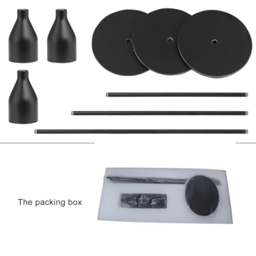 SHIONSON Matte Black Candle Holders Set of 3 for Taper Candles, Modern Decorative Candlestick Holder for Table, Centerpiece for Wed,Fits 3/4 inch Thick Candle&Led Candles