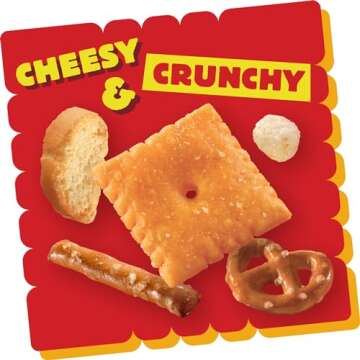 Cheez-It Snack Mix, Lunch Snacks, Office and Kids Snacks, Classic, 9oz Box (12 Packs)