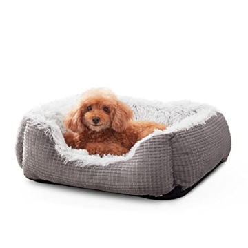 MIXJOY Small Dog Bed for Small Medium Large Dogs, Cats and Puppy, Washable Rectangle Orthopedic Soft...