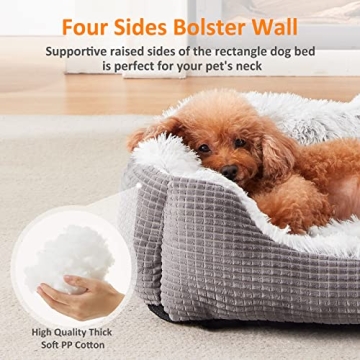 MIXJOY Small Dog Bed | Cozy Plush Calming Pet Sofa