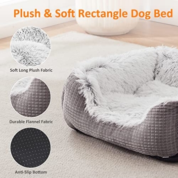 MIXJOY Small Dog Bed | Cozy Plush Calming Pet Sofa