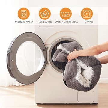 MIXJOY Small Dog Bed | Cozy Plush Calming Pet Sofa