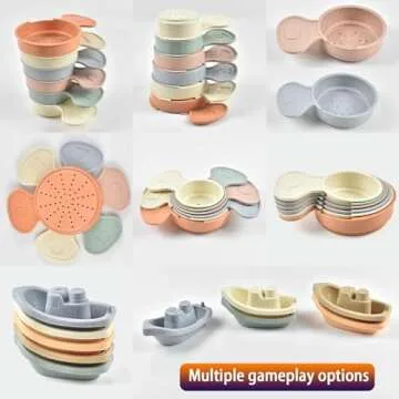 Cosaway Baby Bath Toys for Kids Ages 1-3 Toddler Water Toys for Bath Tub Baby Toys 6 to 12 Months for Toddlers Infant Gifts 1 2 3 Years Old