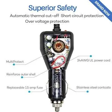 9 Volt Car Vehicle Adapter for Medela Pump-in-Style Breast Pump