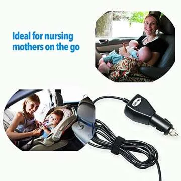 9 Volt Car Vehicle Adapter for Medela Pump-in-Style Breast Pump