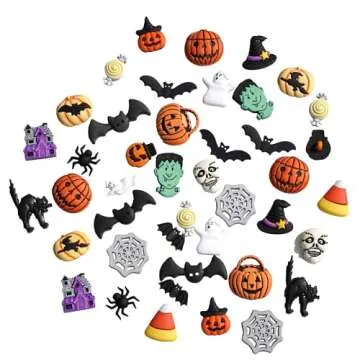 Buttons Galore and More Halloween Super Value Pack 50 Piece Assortments of Novelty Buttons for Sewing and Crafts