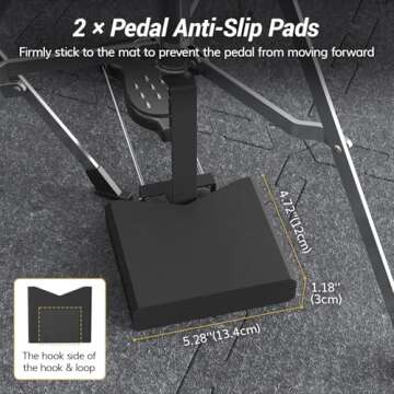 TONOR Drum Mat Set, 18PCS, Each 15.8'' x 11.8'' x 0.35'', Soundproof Carpet with Non-Slip Bottom, Thick Sound Absorbing Panel for Electric Drum Set, with Bass Anchor, Large