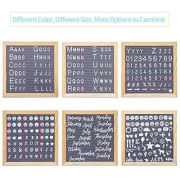 G GAMIT Felt Letter Board with 805 Letters for Creative Messages