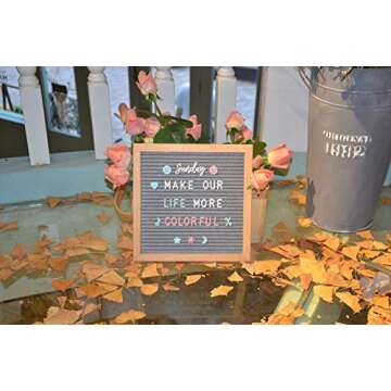 G GAMIT Felt Letter Board with 805 Letters for Creative Messages